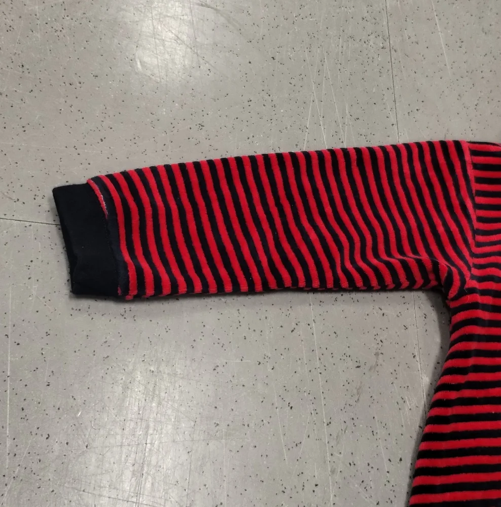Baby B'Gosh Black and Red Stripe Petit Playschool  apple milk Book dress Toddler